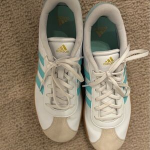 Adidas Sneakers White and Light Blue